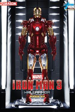 Iron Man 3 Action Hero Vignette 1/9 Mark VII Hall of Armor 20 cm