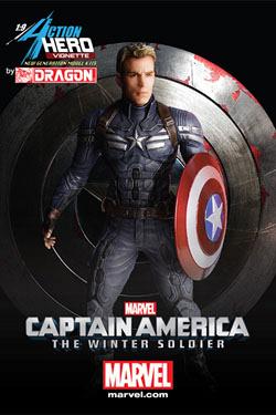 Captain America Action Hero Vignette 1/9 Winter Soldier 23 cm