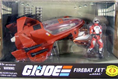GI Joe Cobra Firebat Jet with A.V.A.C Pilot