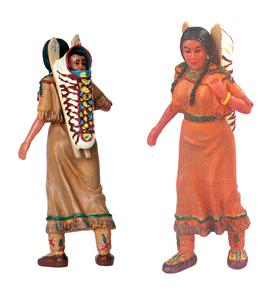 Sioux Squaw mit Kind, 7,5 cm