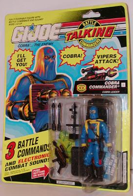 Talking Battle Comanders Cobra Commander