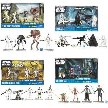 Star Wars Battle Pack Assortment - Wave 1-2010 (4 Packs)