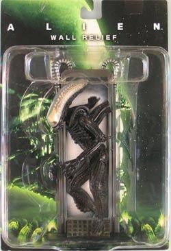 Alien 3D Wall Relief 17cm stehend schwarz