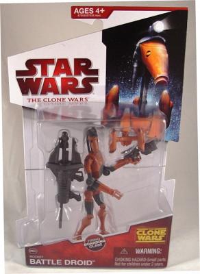 Rocket Battle Droid Clone Wars 2009 Animated Action Figure Hasbr