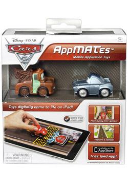 Cars 2 AppMATes-Figur Twin Pack Mater & Finn
