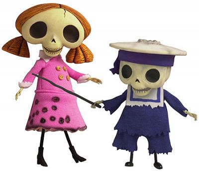 Corpse Bride - Skeleton Boy & Girl Doll Set (15cm)