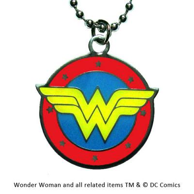 Wonder Woman Anhänger mit Kette Color Logo