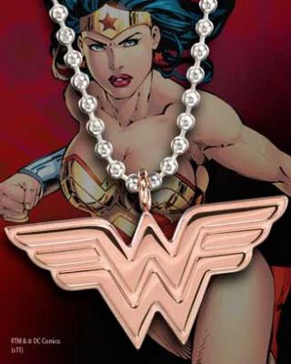 Wonder Woman Edelstahl-Kette mit Anhänger Logo