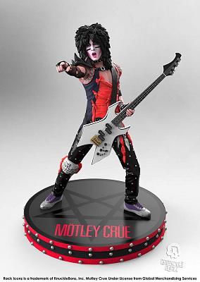Mötley Crüe Rock Iconz Statue 1/9 Nikki Sixx 22 cm