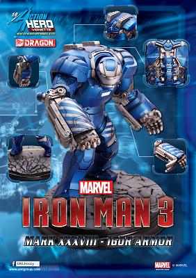 Iron Man 3 Action Hero Vignette 1/9 Mark XXXVIII Igor Armor 20 c