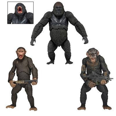 Dawn of the Planet of the Apes Actionfiguren 18 cm Serie 2 (3 Fi